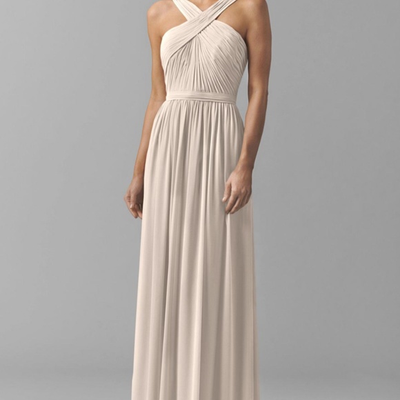 Watters Dresses & Skirts - Watters 8543 Halter Cross Bridesmaid Dress - SZ 8